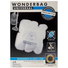 WB484740 Пилозбірник мікроволокно 4 шт Wonderbag Endura для порохотяга Rowenta
