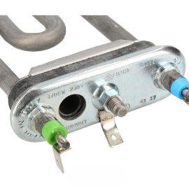 C00255452 Тен Thermowatt 1700 W L=175 mm з отвором прямий в кульку для пральної машини INDESIT (482000023039)