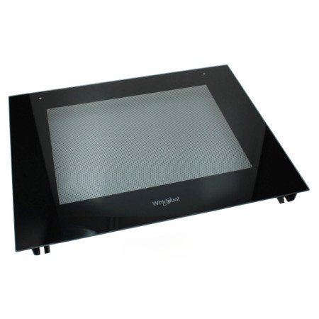 C00853649 Скло дверей духовки зовнішнє BLACK Whirlpool (488000853649)