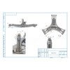 9000433940 Хрестовина для пральної машини Bosch L=128 mm