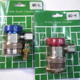 PMV904UN Муфта заправочна QC-L + QC-H з краном для автокондиціонерів