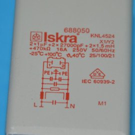 688050 Фільтр електричний 1,5MH/470KOHM ISKRA для пральної машини Hisense/Gorenje (заміна 431466)
