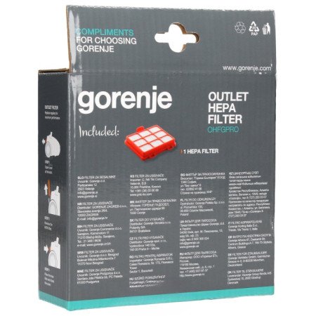 680182 Фільтр HEPA вихідний для пилососа Gorenje