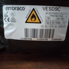 C00305415 Компресор Embraco VESD9C 220/50 170 W R600 + INVERTER (Міняє C00516027) (488000305415)