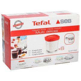 XF100110 Набір баночок 6 шт для йогуртниці Tefal XF100501