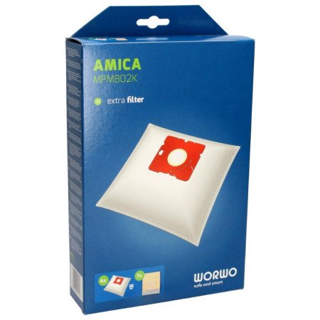 MPMB02K Мішки WORWO 4 шт+1 шт фільтр мотора порохотяга MPM, Amica [017-16]