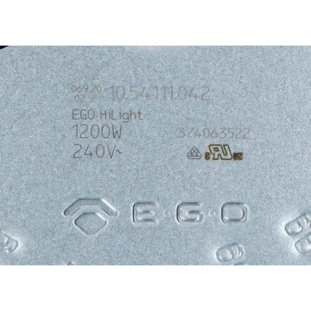 COK046UN Конфорка електрична для склокераміки 1200 W D=165 mm EGO 10.54111.042
