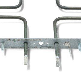 COK115WH Тен Sahterm 2450 W 378x364 mm Перемичка 449 mm Кронштейн 150x25 mm духовки верхній Whirlpool 481010568824 (Заміна 480121101161) (C00316986)