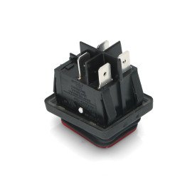 SWT722UN Кнопка мепежева одинарна 30 A 6.3 mm червона з підсвіткою