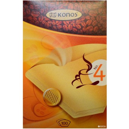 Фильтр бумажный 100 шт KONOS  на 4 порции для кофеварки [294-2] FCF01AB