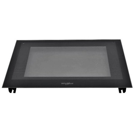 Стекло дверей духовки внешнее BLACK ASSY Whirlpool (488000550524) C00550524