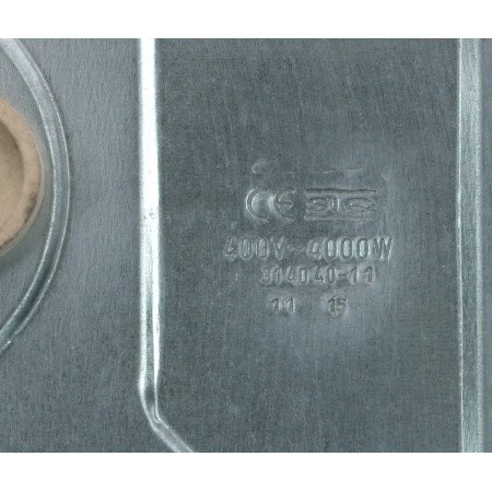 COK087UN Конфорка електрична 4000W 300x300 mm 400V  WITHOUT RIM