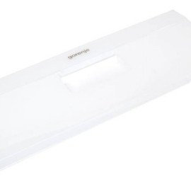 Панель верхнего ящика морозильної камери з логотипом 475x19 5mm Gorenje біла 690336 