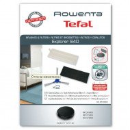 ZR720002 Комплект HEPA фільтр + щітка бічна 2 шт та поролонового фільтра до робота порохотяга Rowenta