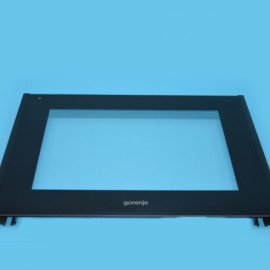 Скло зовнішнє дверей для духовки GORENJE BO625E01BK 6-7 9005 GLU FS16 800233 