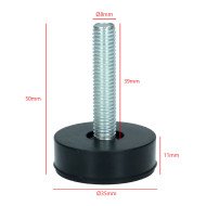 LFT000UN Ножка для ПМ D= 8 mm H= 50 mm
