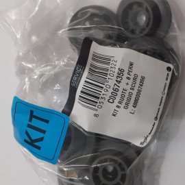 Комплект коліщат 8 шт. для корзини ПММ Indesit (488000674356) C00674356 