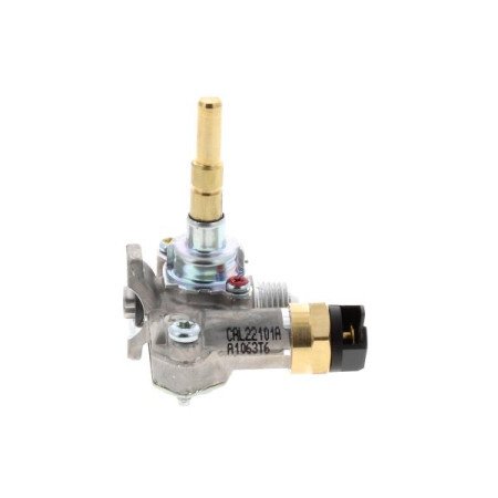 C00111240 Кран конфорки газовий з клапаном COPRECI 28 для моделей GF..,PH..,TD..,TG..,TQ..(482000028509)