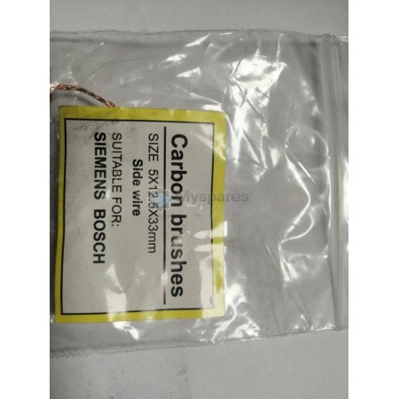 Щетки угольные клееные 2 шт 5*12,5*30 mm вивод сбоку 162BH02k