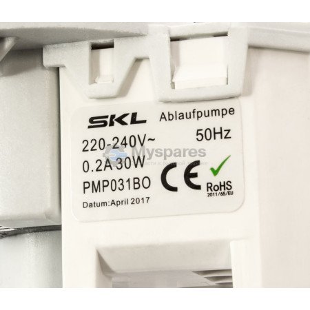 Головка насоса SKL ПММ на 3-ри защелки 30 W Bosch 00423048, 00165261 PMP031BO