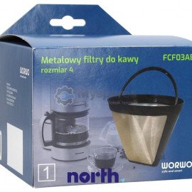 FCF03AB Фільтр металевий WORWO на 4 порції для кавоварки [296-2]