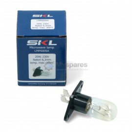 Лампочка в корпусе для МВП T= 300°C 20 W Samsung 4713-00031, 4713-001046, 4713-001524, LG 6912W3B002D, MIDEA 263600500006, PANASONIC E610T5D00BP, SIEMENS 00606322, SMEG 824610572 [00609410] LMP600SA