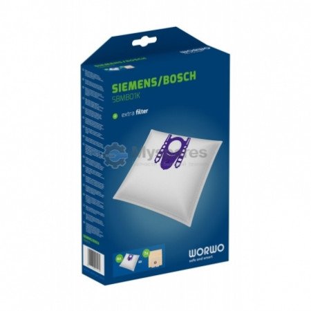 SBMB01K Мішки WORWO TYPE G 4 шт+1 шт фільтр мотора для порохотяга BOSCH 00468383 BBZ-41FG [601-16]