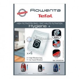Мешок микроволокно 4 шт для пылесоса Rowenta ZR200540