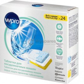 Таблетки Wpro для ПММ "все в 1" 24шт (замена 484000000267) (C00384876) 484000008799