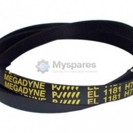 AV09334 Ремінь 1181 H7 EL MEGADYNE Indesit С00059721 ELECTROLUX [116LG201]