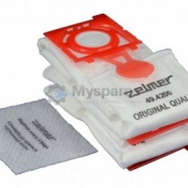 Комплект мешков+фильтр SAFBAG для пылесоса ZELMER (красный) 4000,5000 49.4200