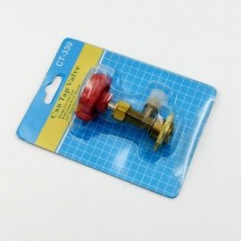 Кран CT-339 под балон универсальный 12 mm x 1.5 для малых балонов R410, R507, R404, R134, R407 REF701UN
