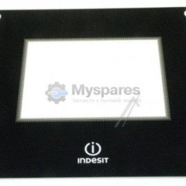 Стекло дверей духовки внешнее INDESIT 446x493 mm (482000031773) C00286941