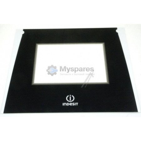 Стекло дверей духовки внешнее INDESIT 446x493 mm (482000031773) C00286941